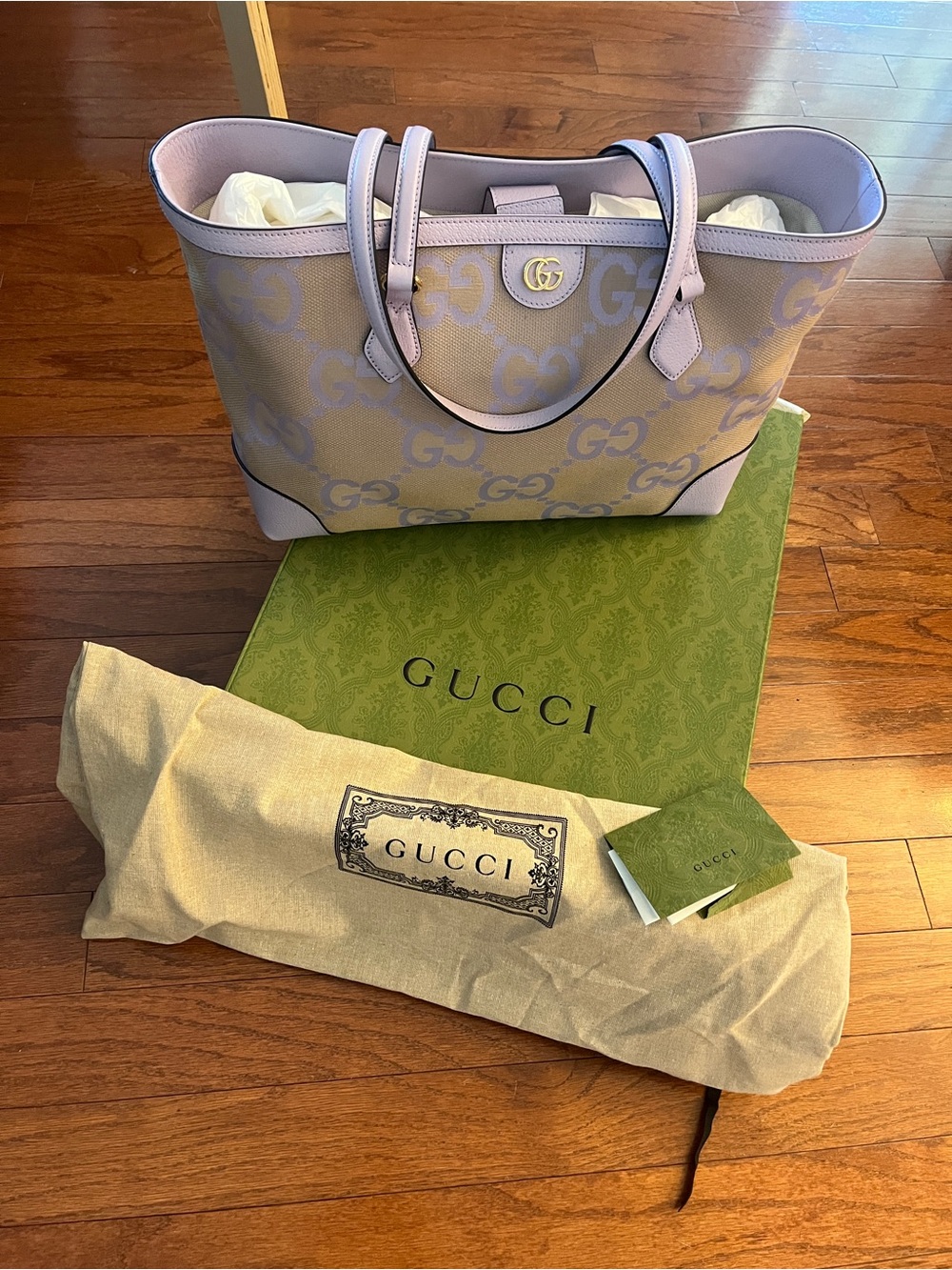 GUCCI
Purple Ophidia Jumbo GG Canvas Tote - Picture 1 of 6